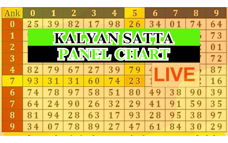 Ways to Interpret and Utilise the Kalyan Satta Panel Chart Effectively